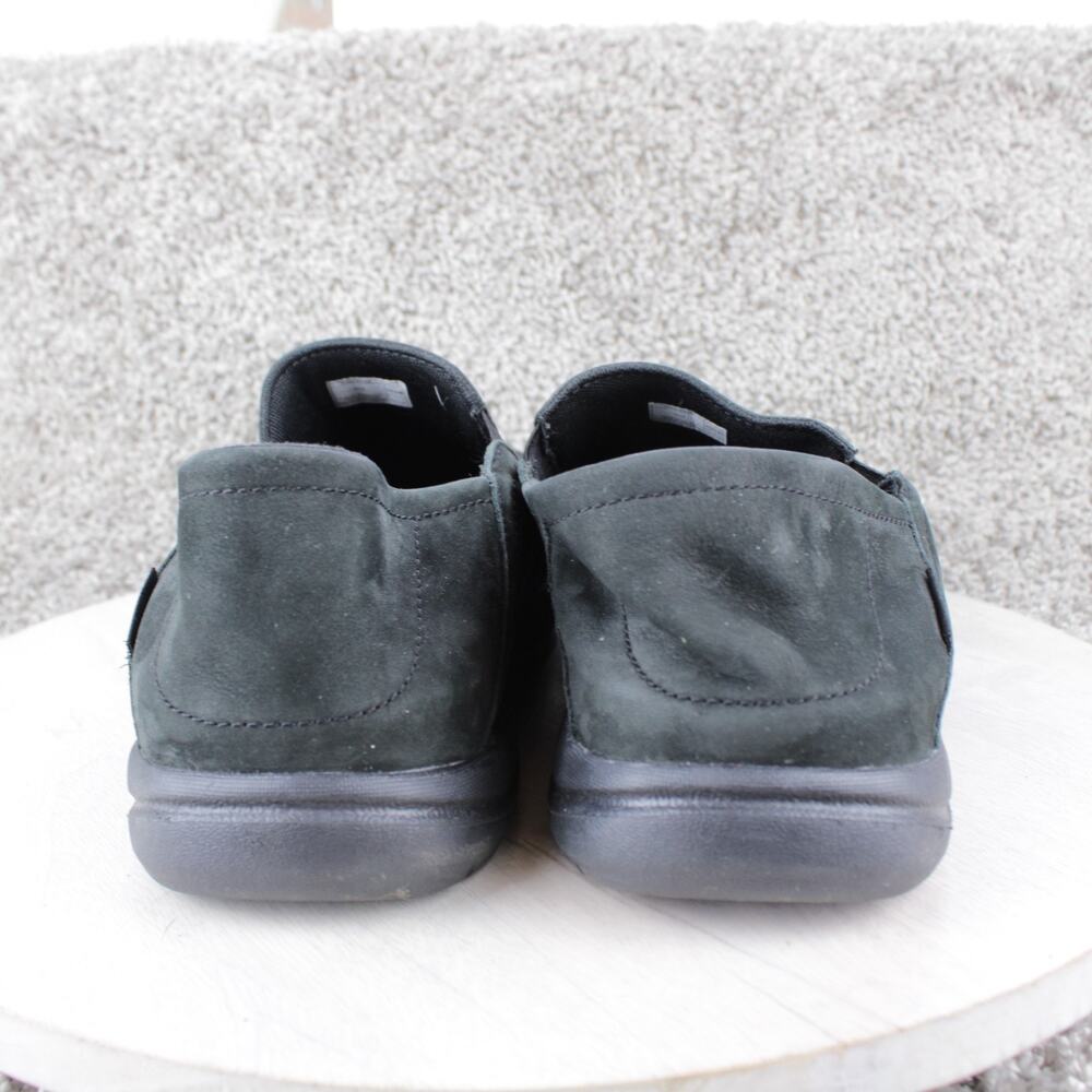 Crocs Santa Cruz Triple Black Canvas Slip On Loafers Mens 12 - Picture 4 of 7